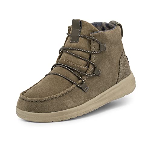 Hey Dude Eloise Suede - Damenstiefel - Farbe Chestnut - Stiefeletten im Mokassin-Stil - Größe 41 von Hey Dude