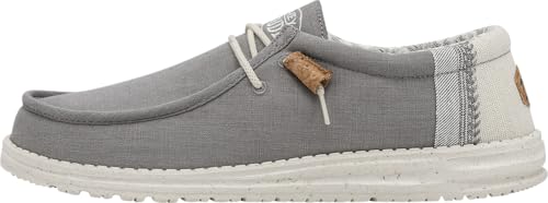 HEYDUDE GEMÜTLICH Blucher DEPÒRTIVO Mann Wally Linen Natural BEIGE Talla, Grau, 45 EU von HEYDUDE