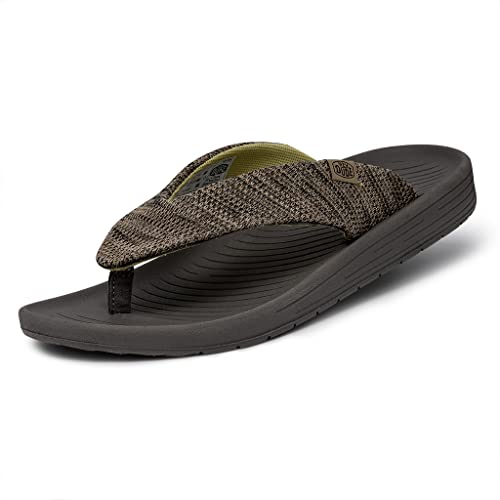 Hey Dude Herren Milo Flip Flops, Brown, 40 EU von Hey Dude