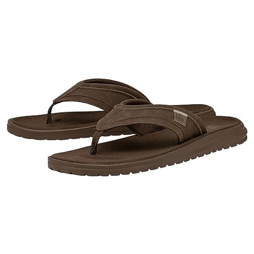 Hey Dude Herren Sami Flip Flops, Saddle, 43 EU von Hey Dude