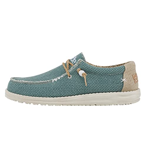 Hey Dude Herren Wally Braided Mokassin, Aqua, 40 EU von Hey Dude