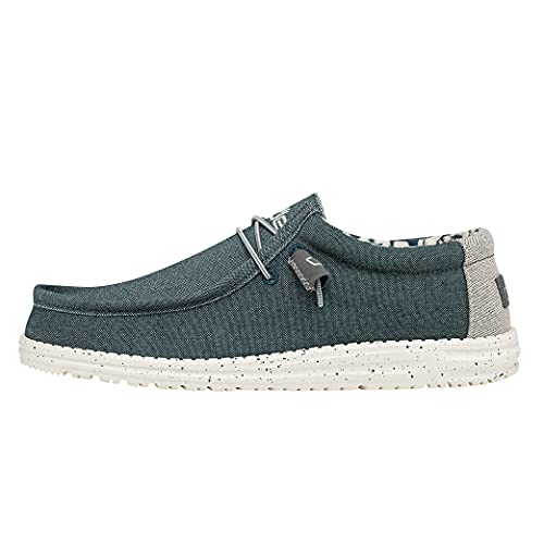 Hey Dude Herren Wally Braided Mokassin, Aqua, 42 EU von Hey Dude