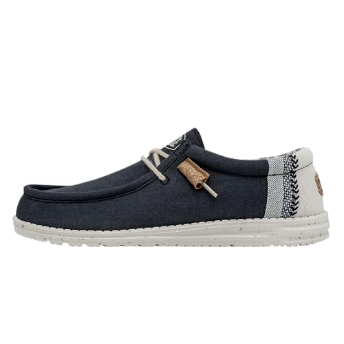 Hey Dude Herren Wally Break Stitch Moc Toe Shoes, Navy, 46 EU von Hey Dude