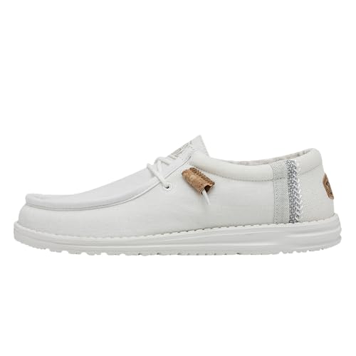 Hey Dude - Herren Wally Break Stitch Wally Slip-On Schuhe, White, 41 EU von Hey Dude