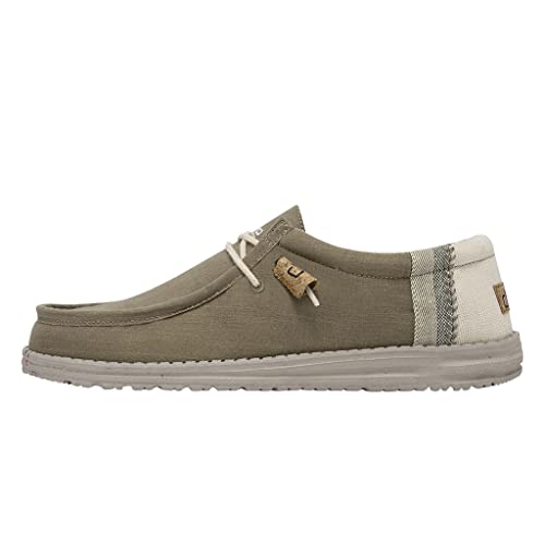 Hey Dude Herren Wally Linen Mokassin, Taupe, 42 EU von Hey Dude