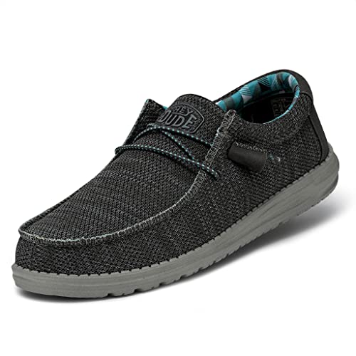 Hey Dude - Herren Wally Sox Slip-On Schuhe, Holzkohle, 43 EU von Hey Dude