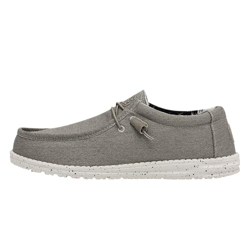 Hey Dude - Herren Wally Stretch Canvas Wally Slip-On Schuhe, Beige, 44 EU von Hey Dude