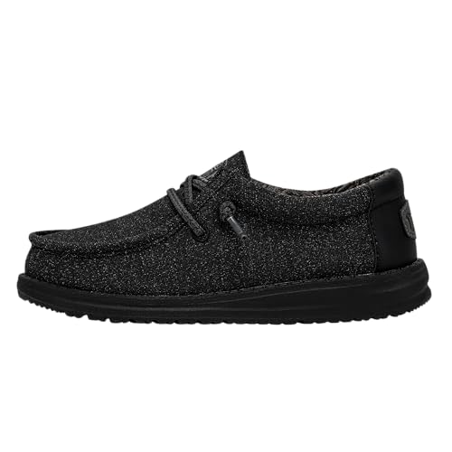 Hey Dude Jungen Wally Youth Basic Moccasin, Schwarz, 31 EU von Hey Dude