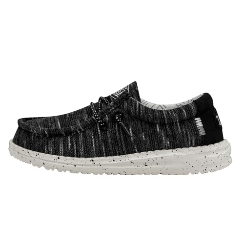 Hey Dude Jungen Wally Youth Stretch Moccasin, Schwarz, 30 EU von Hey Dude