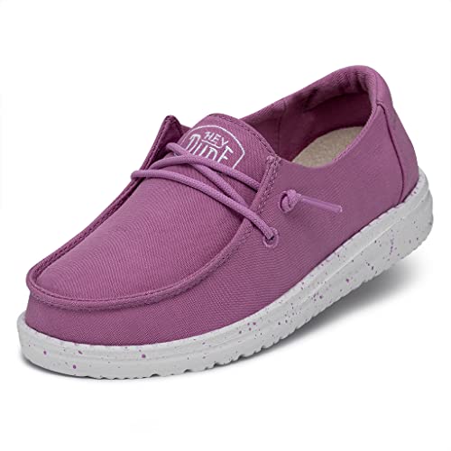 Hey Dude Mädchen Wendy Youth Slub Canvas Moccasin, Violett, 30 EU von Hey Dude