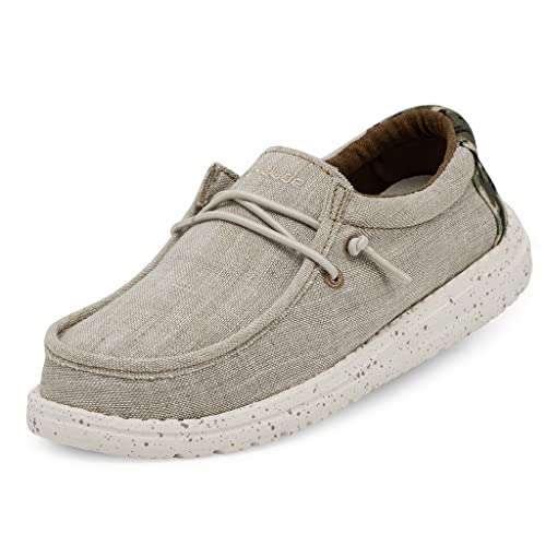 Hey Dude Wally Youth - Schuhe für Jungen - Farbe Chambray Camodino - Freizeitschuhe im Mokassin-Stil - Größe 33 von Hey Dude