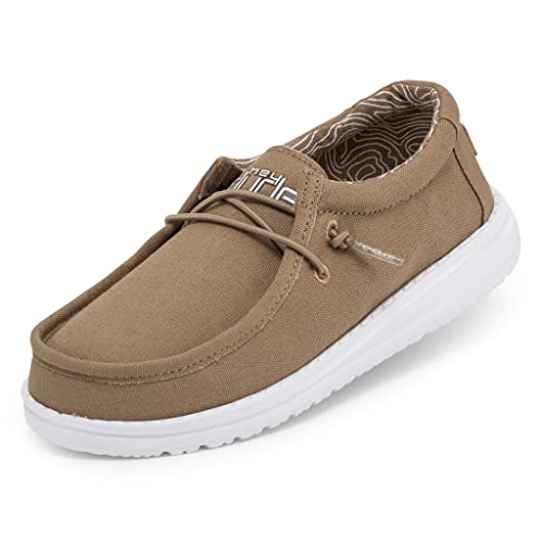 Hey Dude Wally Youth - Schuhe für Jungen - Farbe Tan - Freizeitschuhe im Mokassin-Stil - Größe 32 von Hey Dude