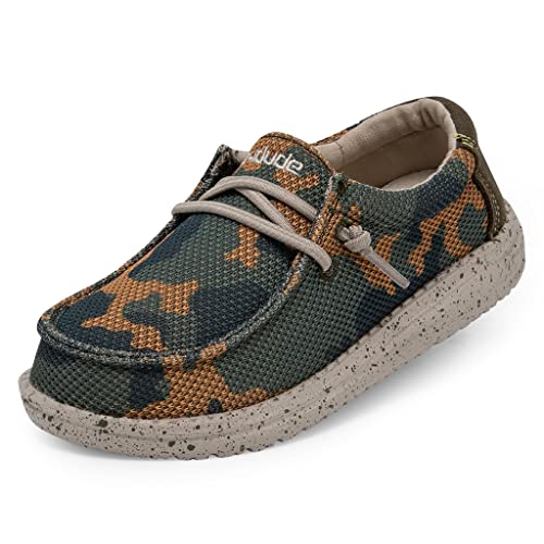 Hey Dude Wally Youth Sox - Schuhe für Jungen - Farbe Army Camo - Freizeitschuhe im Mokassin-Stil - Größe 31 von Hey Dude