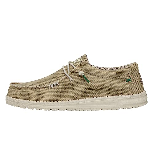 Hey Dude Wally Braided Sneaker Beige da Uomo 40003-202, Sand, 42 EU von Hey Dude