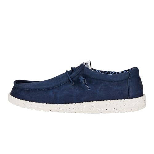 Hey Dude - Herren Wally Canvas Wally Slip-On Schuhe, Navy, 46 EU von Hey Dude