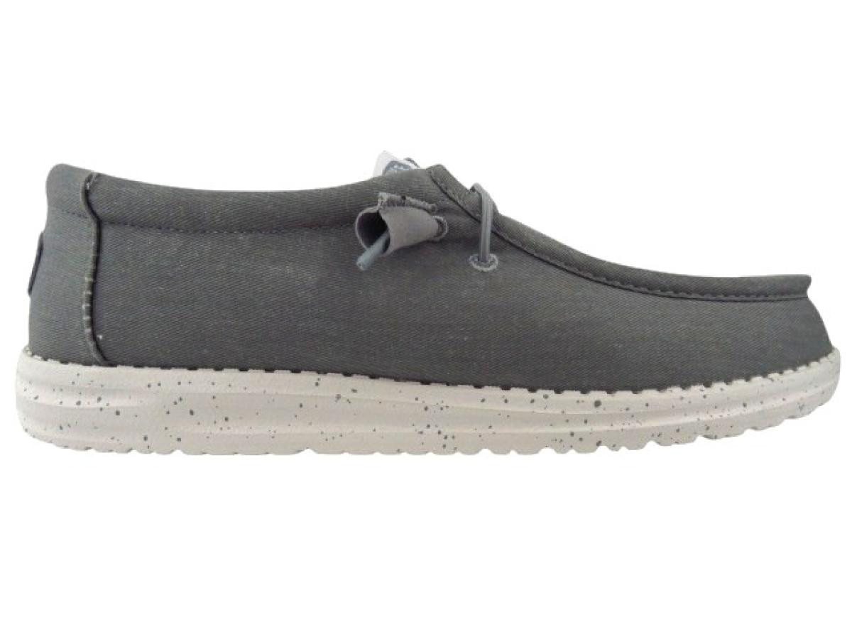 Hey Dude Wally Canvas light grey Schnürschuh von Hey Dude