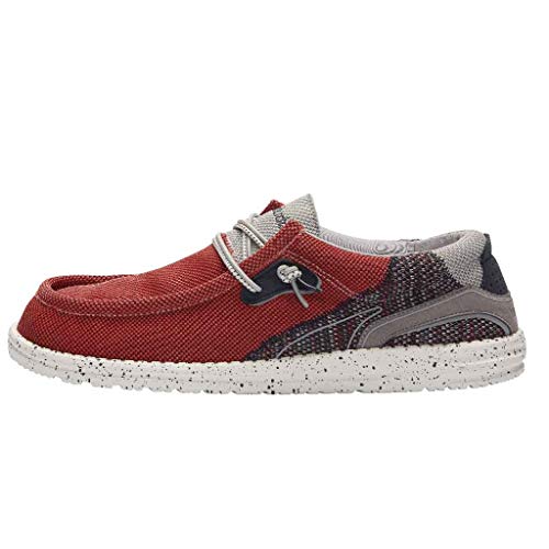 Hey Dude Wally Hawk - Herren Mokassin - Farbe Lava Grey - Komfort und Leichtigkeit - Ergonomische Memory Foam Sohle - Herren Schuhe Designt in Italien Größe 45 von Hey Dude