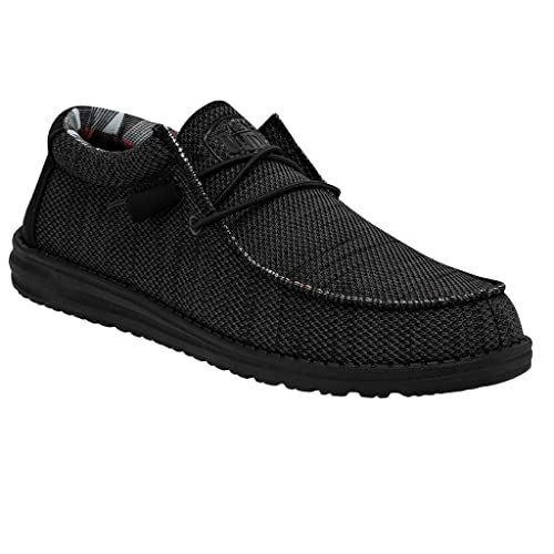 Hey Dude Herren Wally Sox Moc Toe Shoes, Jet Black, 42 EU von Hey Dude