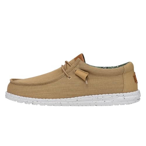 Hey Dude Wally Washed Canvas Urbane Schuhe MannBraun Braun Hey Dude Wally Washed Canvas Urbane Schuhe MannBraun Braun von HEYDUDE