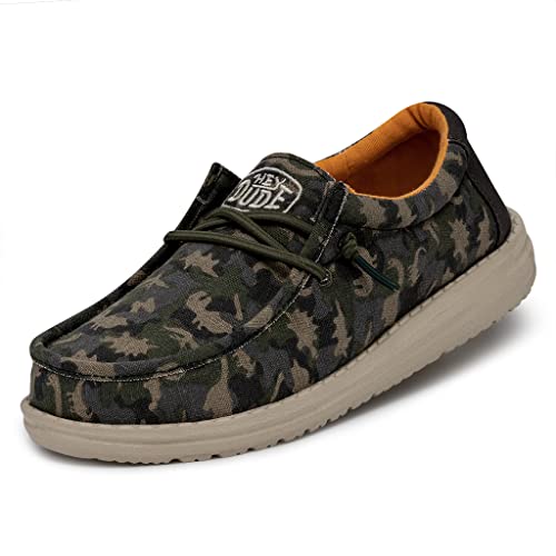 Hey Dude Wally Youth Camodino Moc Toe Shoes, Musk, 32 EU von Hey Dude