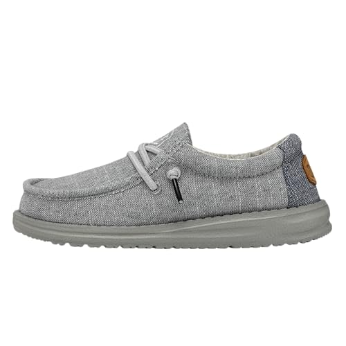 Hey Dude Wally Youth Moc Toe Shoes, Steel, 33 EU von Hey Dude