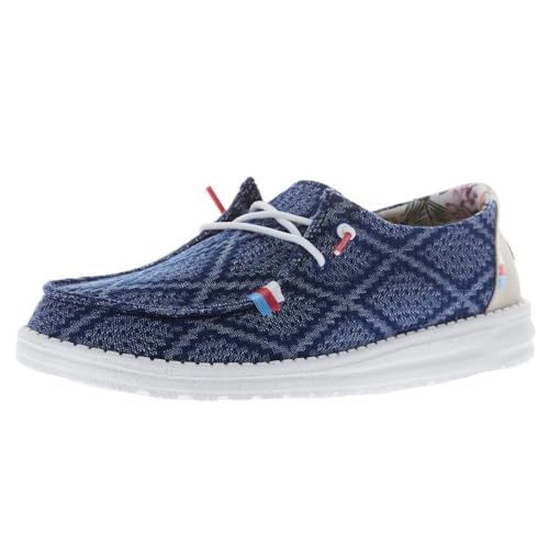 Hey Dude Wendy Damen Boho Slip-On Freizeitschuhe Loafer, Echtes Blau ,41.5 EU von Hey Dude