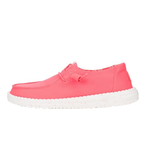 Hey Dude Wendy Damen-Sneaker aus Stretch-Leinen, Fiery Coral, 42 EU Hey Dude Wendy Damen-Sneaker aus Stretch-Leinen, Fiery Coral, 42 EU von HEYDUDE