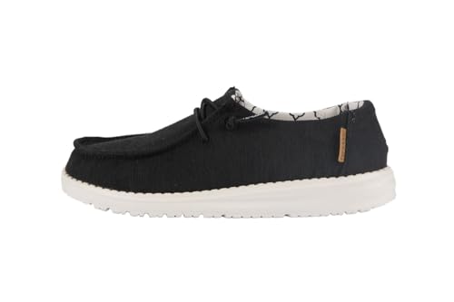 Hey Dude Wendy Youth Linen - Schuhe für Mädchen - Farbe Linen Black - Freizeitschuhe im Mokassin-Stil - Größe 32 von Hey Dude