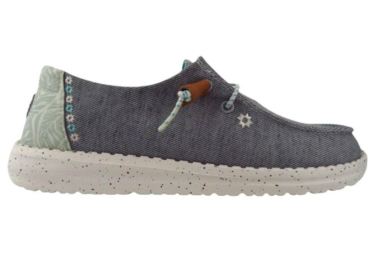 Hey Dude Wendy Heathered slub Tropical Slipper von Hey Dude