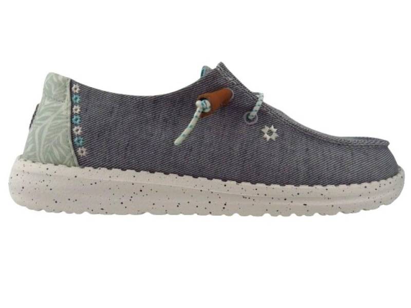 Hey Dude Wendy Heathered slub Tropical Slipper von Hey Dude