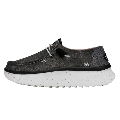 Hey Dude Damen Wendy Peak Chambray Moccasin, Black, 39 EU von Hey Dude