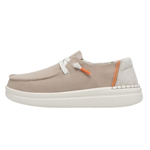 Hey Dude Wendy Rise Damen sportlicher Schnürer in Beige, Größe 36 von Hey Dude