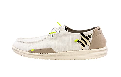 Hey Dude Wendy Schuhe Damen - Star White - Komfort und Leichtigkeit - Ergonomische Memory Foam-Sohle - Hausschuhe Damen - Damenschuhe Entworfen in Italien und Kalifornien Größe EU 39 von Hey Dude