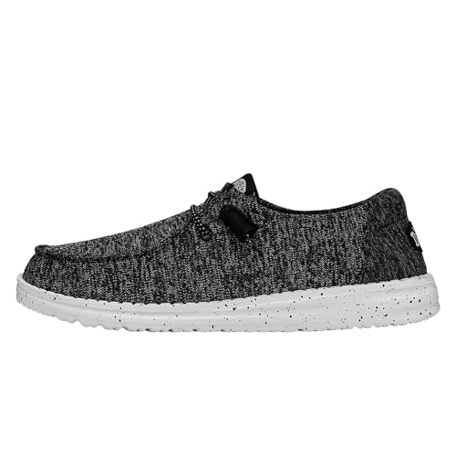 Hey Dude - Frauen Wendy Sport Knit Slip-On Schuhe, Schwarz-Weiss, 40 EU von Hey Dude