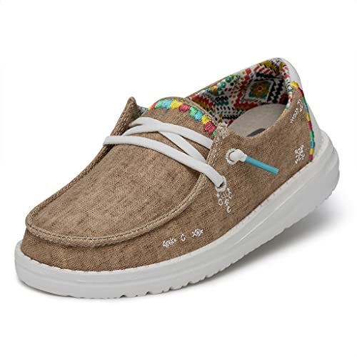 Hey Dude Wendy Youth Boho Moc Toe Shoes, Sand, 30 EU von Hey Dude