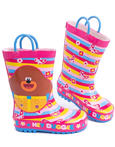 Hey Duggee Mädchen Gummistiefel Kinder Wellington Tragegriff Schneeschuhe 20 EU von Hey Duggee