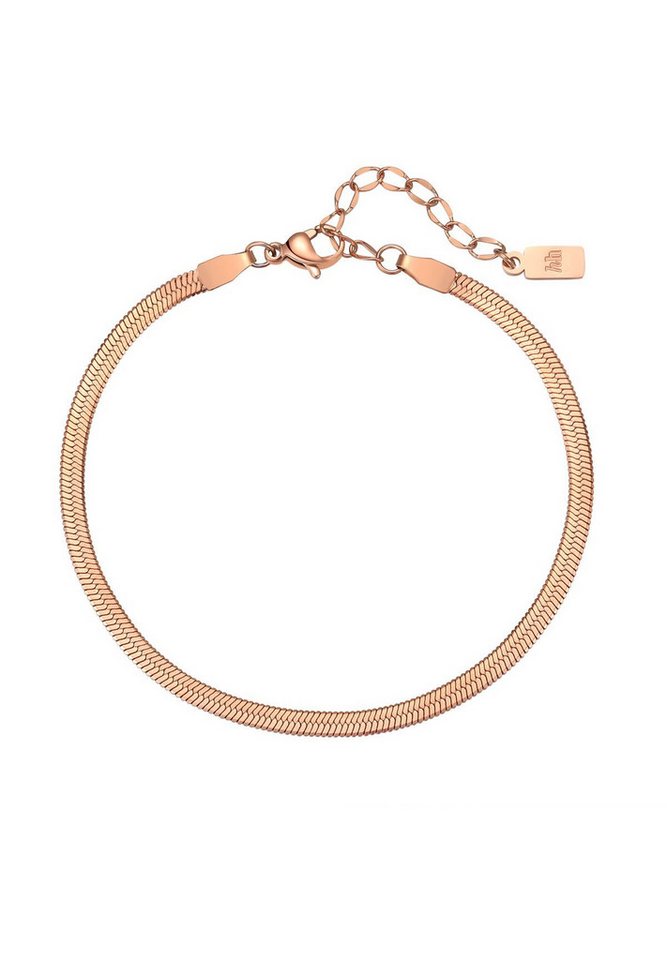 Hey Happiness Edelstahlarmband Snake Band für Herren, 23 cm, Vergoldetes Männer Schlangenarmband, wasserfest von Hey Happiness