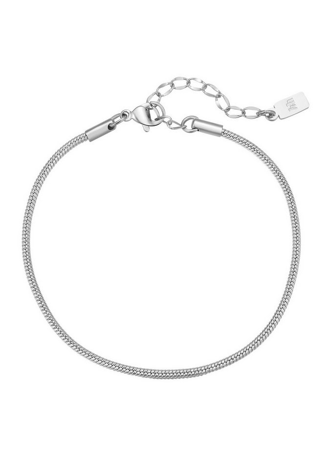 Hey Happiness Edelstahlarmband Urban Schlangenband, 23 cm, Snake Armkette für Männer, wasserfest von Hey Happiness