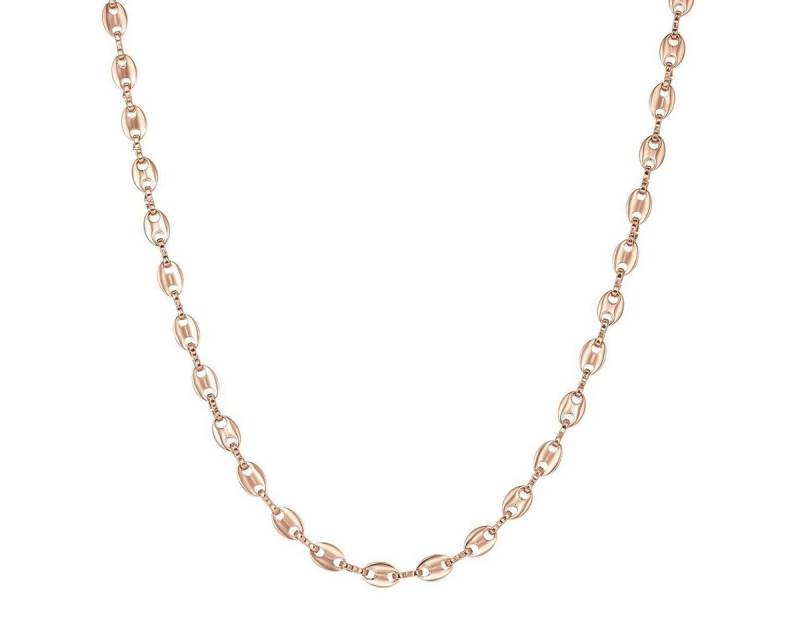 Hey Happiness Edelstahlkette Damen Maritim, Ovale Glieder Halskette 18K Roségold vergoldet, Puffed Mariner Anker Gliederkette, wasserfest Hey Happiness Edelstahlkette Damen Maritim, Ovale Glieder Halskette 18K Roségold vergoldet, Puffed Mariner Anker Gliederkette, wasserfest von Hey Happiness