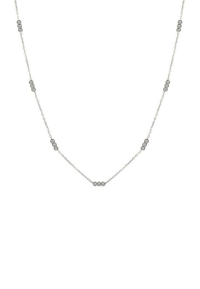 Hey Happiness Edelstahlkette Dreifach-Satellitenkette für Damen, 18K Roségold vergoldet, Subtile Satellite-Kette mit Kugeln, Wasserfest und Zeitlos von Hey Happiness