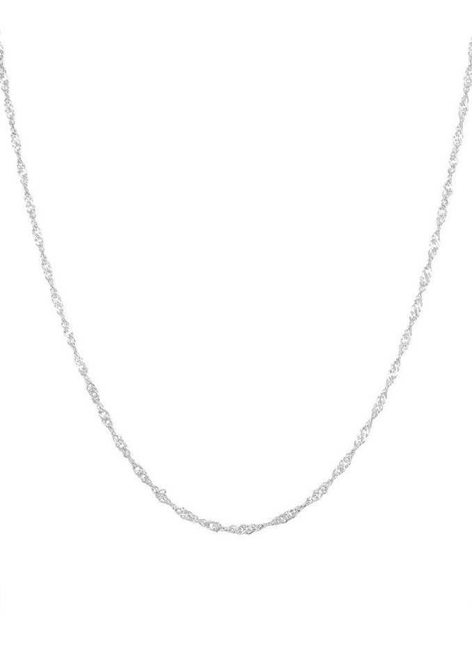 Hey Happiness Edelstahlkette in Singapur Optik, gedreht, Filigrane Basic Halskette Damen, zum Kombinieren von Hey Happiness