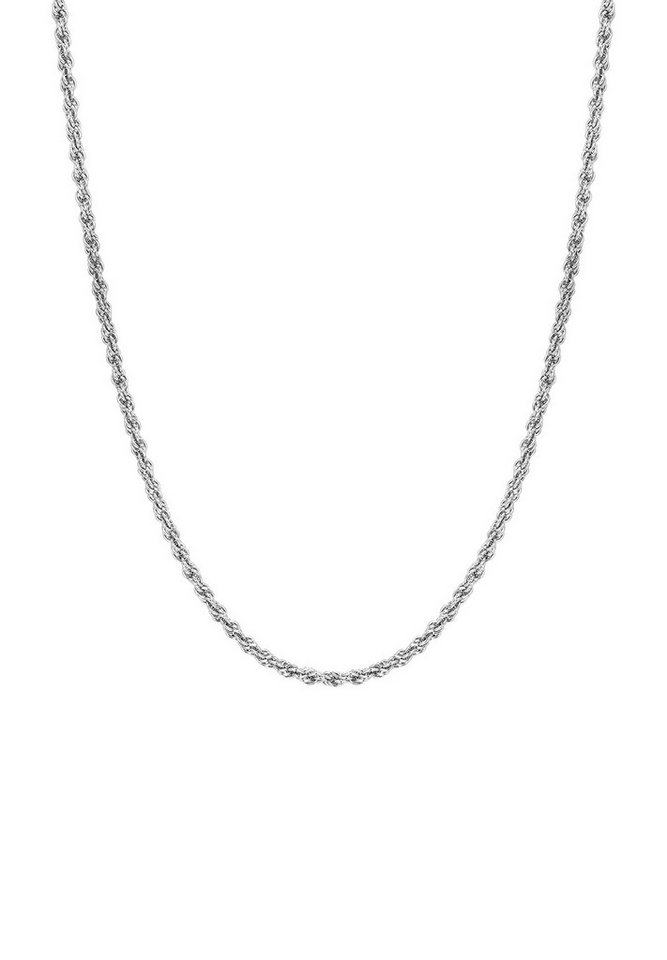 Hey Happiness Edelstahlkette Kordel gedreht, Vergoldet 18K Roségold, Basic Damen Seilkette massiv, wasserfest von Hey Happiness