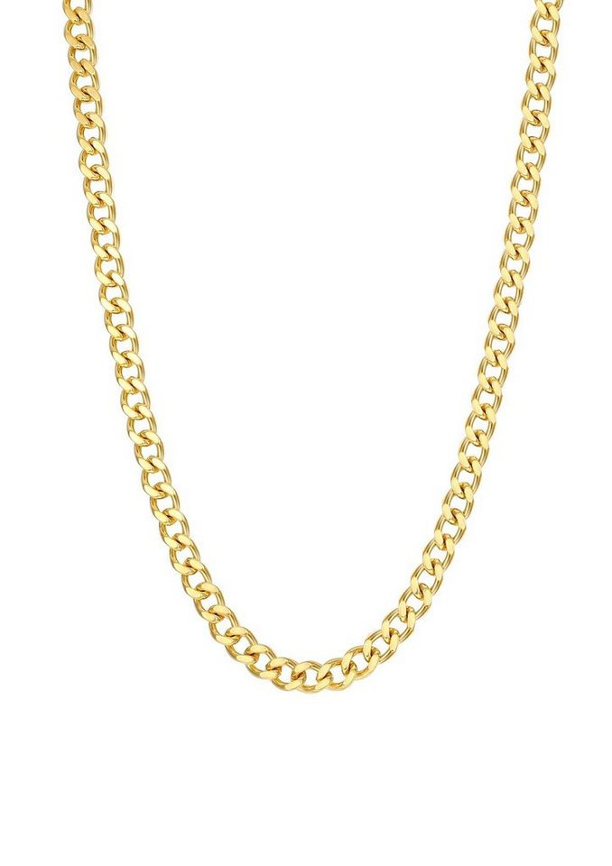 Hey Happiness Edelstahlkette Panzerkette großgliedrig 18K Roségold vergoldet, Damen Basic Gliederkette, Halskette zum Kombinieren, wasserfest von Hey Happiness