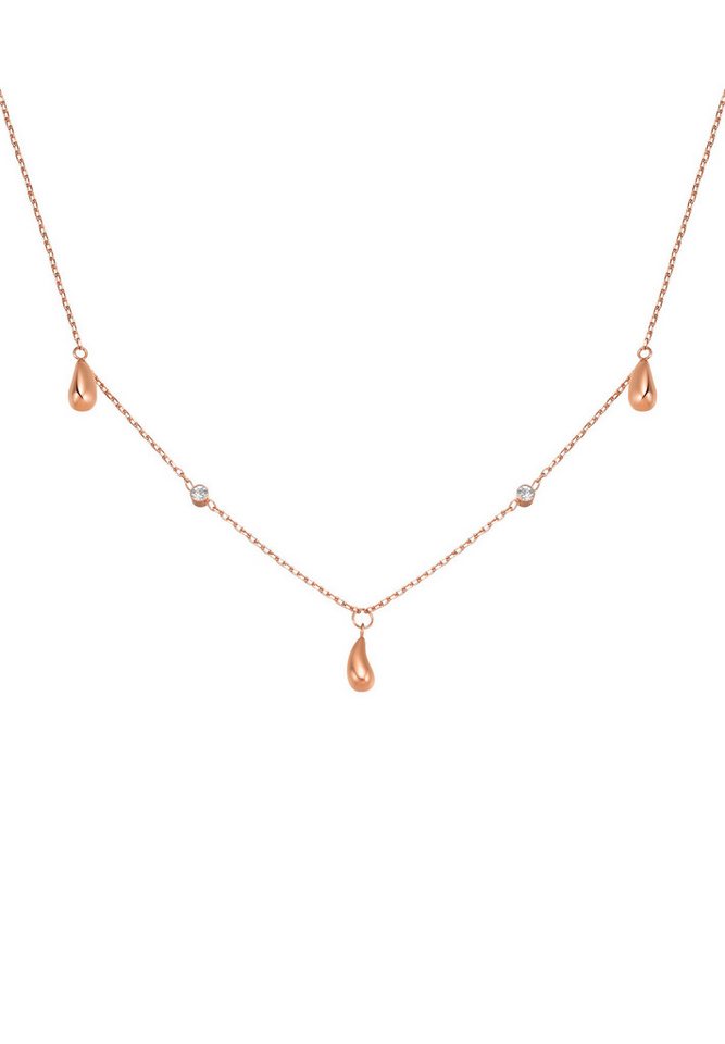 Hey Happiness Kette mit Anhänger Metalltropfen, Damen Kette Edelstahl, Elegante Halskette Tropfen Anhänger & Kristalle, wasserfest Hey Happiness Kette mit Anhänger Metalltropfen, Damen Kette Edelstahl, Elegante Halskette Tropfen Anhänger & Kristalle, wasserfest von Hey Happiness