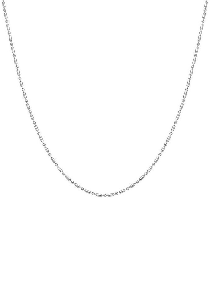 Hey Happiness Kette ohne Anhänger Damen Kugel Stab, Viereck Perlenkette 18K Roségold Vergoldet, Basic Edelstahl Erbskette Layer Look, wasserfest von Hey Happiness