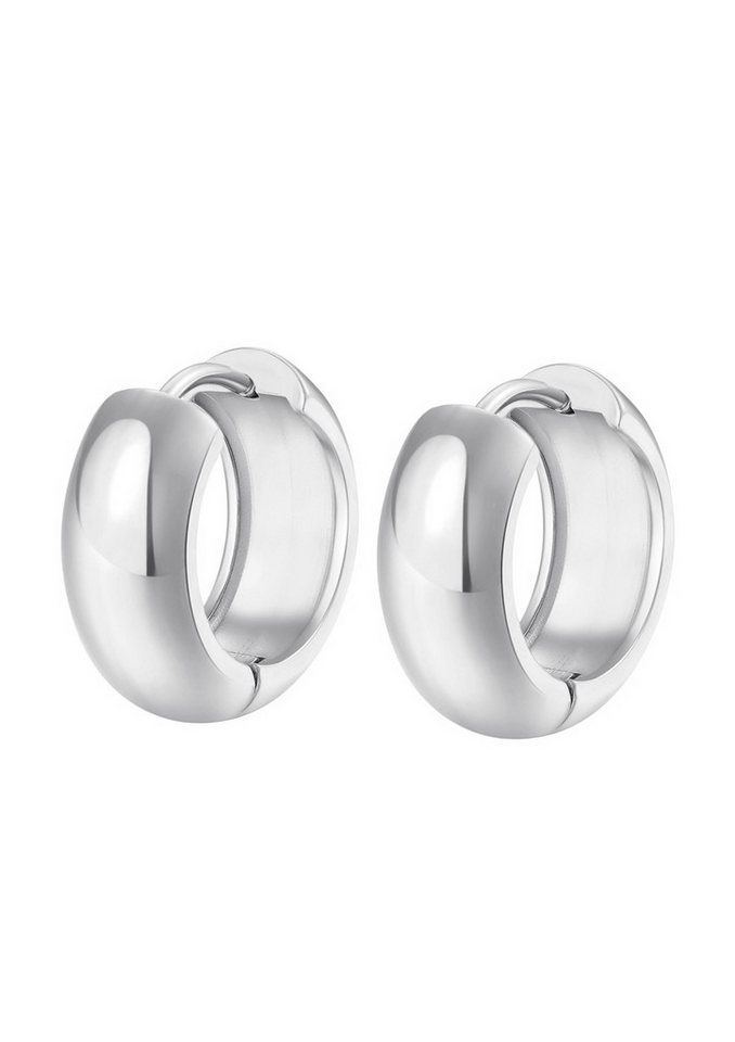 Hey Happiness Klappcreolen Edelstahl Ohrringe Damen 18K vergoldet massiv, Creolen Gold rund dick, wasserfest Hey Happiness Klappcreolen Edelstahl Ohrringe Damen 18K vergoldet massiv, Creolen Gold rund dick, wasserfest von Hey Happiness