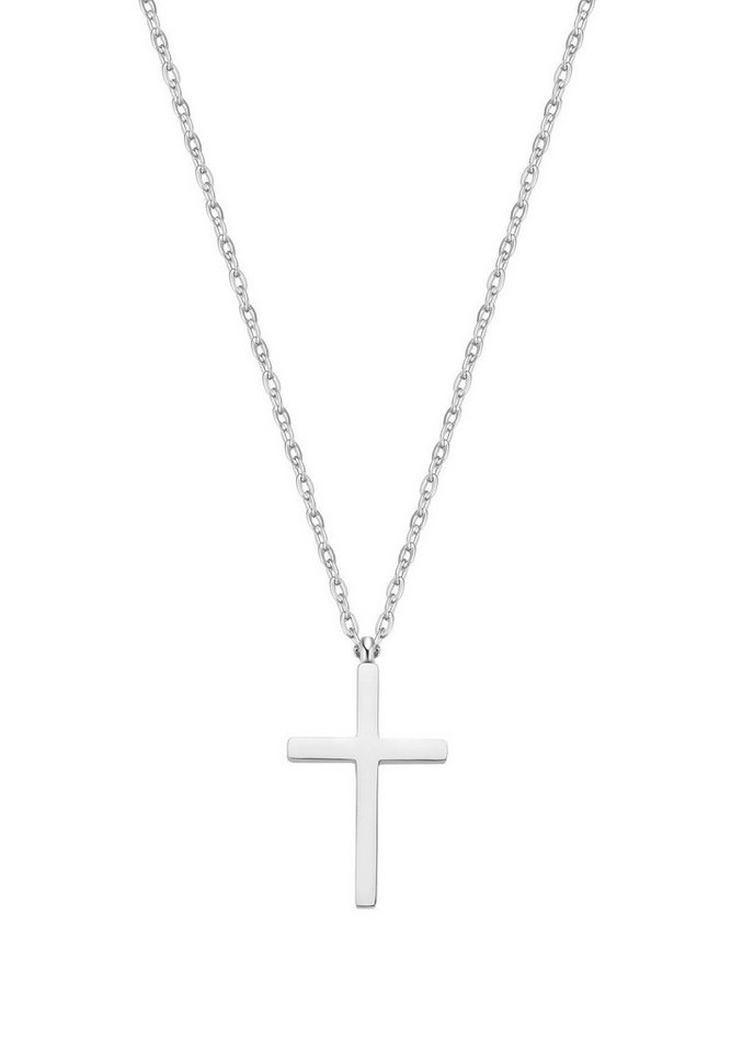 Hey Happiness Kreuzkette mit Anhänger Kreuz, wasserfest, Elegante Damen Halskette in 2 Längen, vergoldet Hey Happiness Kreuzkette mit Anhänger Kreuz, wasserfest, Elegante Damen Halskette in 2 Längen, vergoldet von Hey Happiness