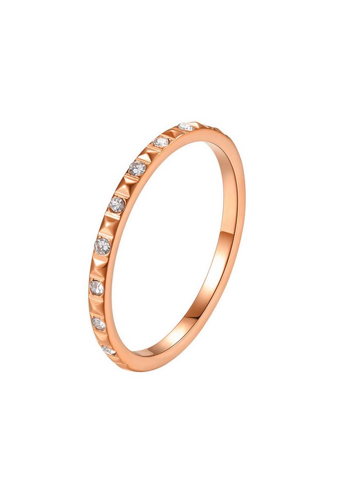 Hey Happiness Memoirering Pyramiden und Edelsteine, Eleganter Edelstahlring Geo Form, Must-have Hey Happiness Memoirering Pyramiden und Edelsteine, Eleganter Edelstahlring Geo Form, Must-have von Hey Happiness