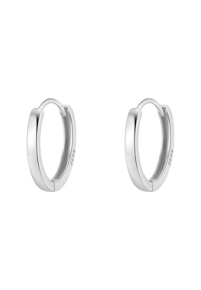 Hey Happiness Paar Creolen Basic Silber 925 Damen, 18K vergoldet, Silber Ohrringe Klein Mittel Groß für Layer Look, rhodiniert Hey Happiness Paar Creolen Basic Silber 925 Damen, 18K vergoldet, Silber Ohrringe Klein Mittel Groß für Layer Look, rhodiniert von Hey Happiness