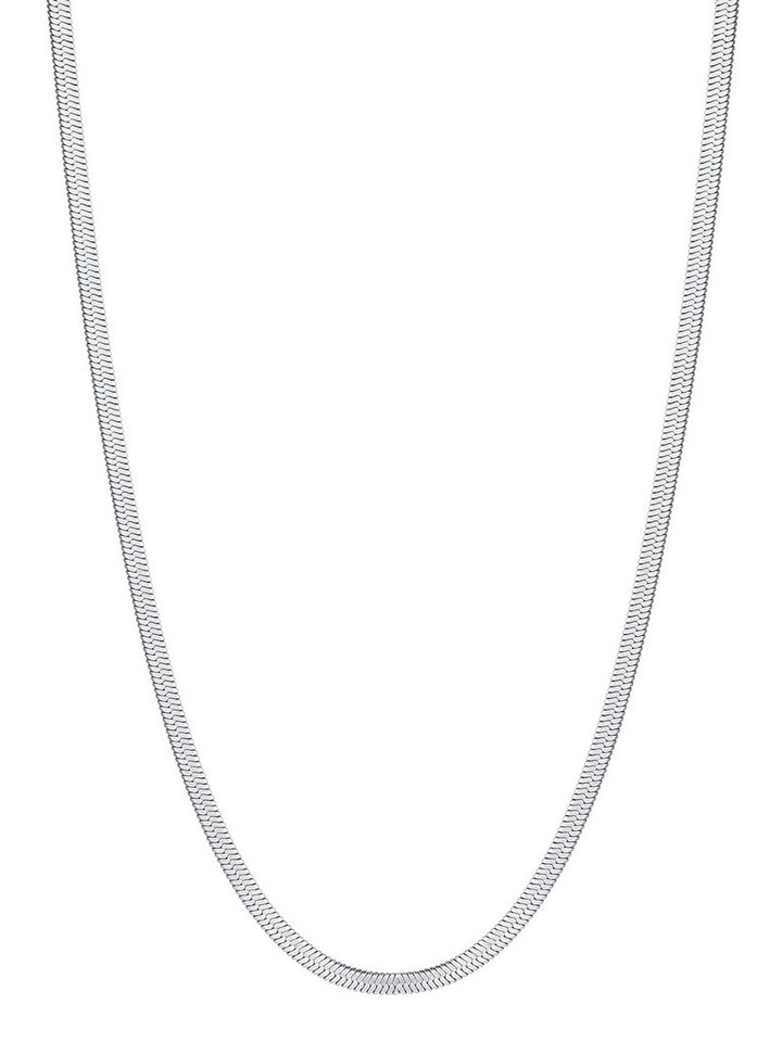 Hey Happiness Schlangenkette aus Edelstahl, 46-53,5 cm verstellbar, Herren Snake Halskette, Wasserfeste Herren Kette von Hey Happiness